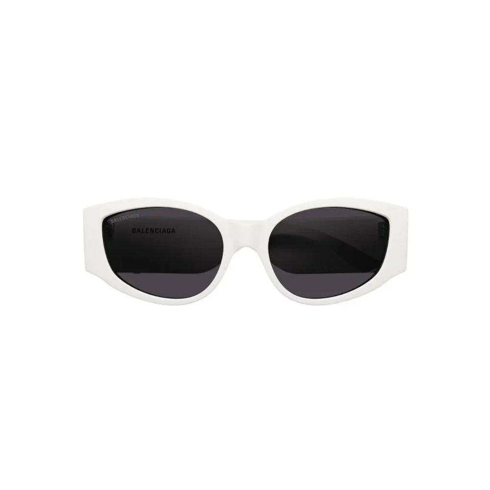NEW BALENCIAGA BB0258S 003 OVERSIZED WOMEN WHITE SUNGLASSES BALENCIAGA